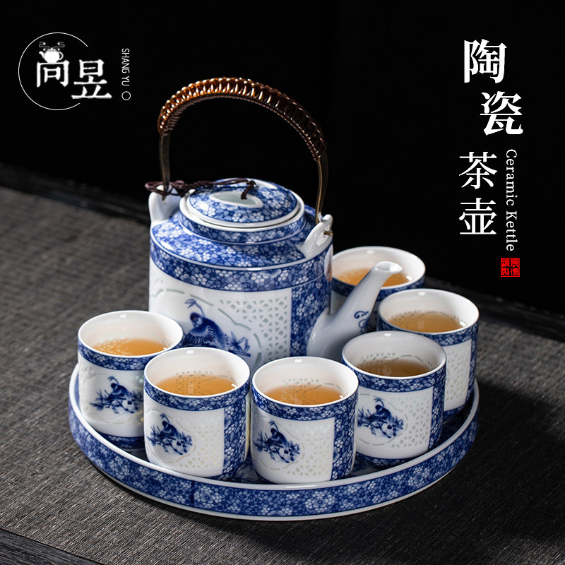 玲珑青花茶具-淘宝逛一逛