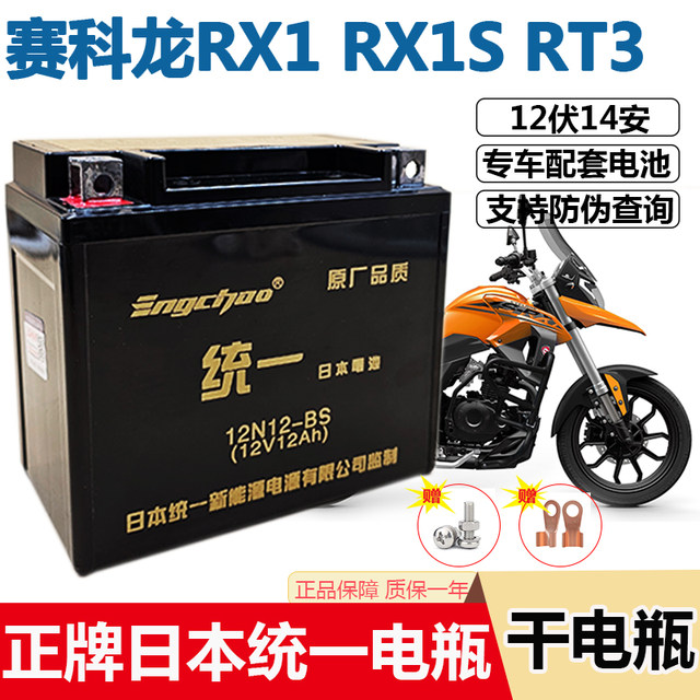 Suitable for Saikelong RX1/RX1S/RT3/TX3S motorcycle battery 12V large displacement dedicated maintenance-free battery
