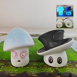New Plants vs. Zombies Toys Soft Glue Charm Mushroom Green Pumpkin Fat Man Spring Attack with Suction Cup to the Sun