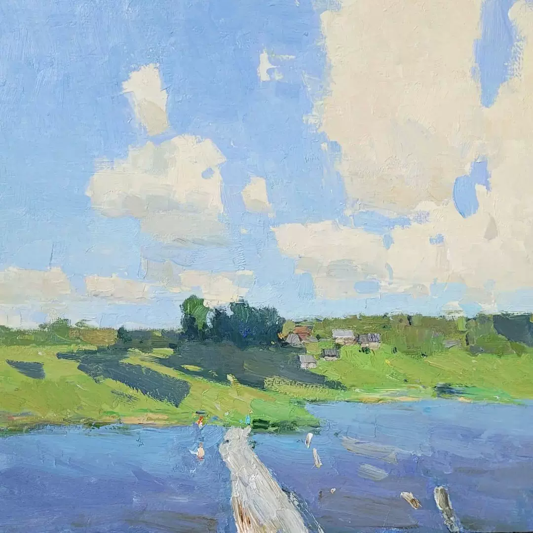 b419户外大自然风景雪景油画手绘电子版临摹素材绘画图集艺术