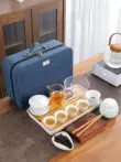 bộ ấm trà Bát phủ Xiaojiang, một ấm, bốn cốc, cốc thủy tinh nhanh, ba cốc, bộ trà du lịch, túi xách tay, logo du lịch ngoài trời tách trà đẹp Trà sứ