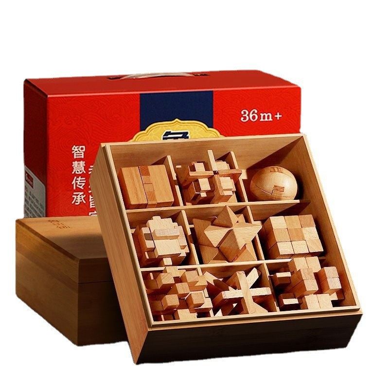 Educational Luban Lock Toy Set for Children and Adults