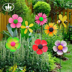 Garden Courtyard Decoration Outdoor Rotating Sunflower Windmill Kindergarten Villa Lawn Landscaping Layout Cartoon Ornaments