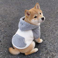 Dog Clothes, Autumn and Winter Warm Hooded Sweatshirt, Can Be Used for Traction, Teddy, Bichon, Pomeranian, Small Size Dogs, Cats, Pet Fleece Clothing