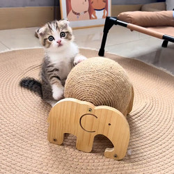 Cat Toy Vertical Roller Cat Scratching Ball, Wear-Resistant Cat Claw Board, Scratch-Resistant and Non-Shedding, Kitten Self-Entertainment Boredom-Relief Cat Climbing Frame
