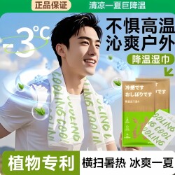 Cooling Ice Towel, Wet Wipes, Ice-Feeling Sweat-Removing Mint Towel, Sports Outdoor Running Student Heatstroke Prevention Cooling Artifact, Sun Protection