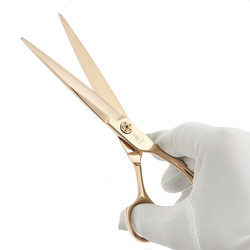 Professional Hairdressing Scissors for Hairstylists, Comprehensive Flat Scissors, Gold Genuine Brand Salon Tools A1 Series