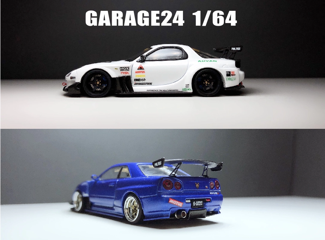 MINI GT 1:64 Nissan Z VeilSide FFZ400 橙色合金汽车模型#989