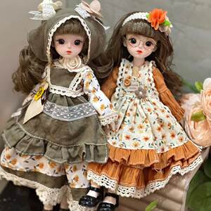 
30cm doll toy girl princess 2025 new simulation than large human figure doll set