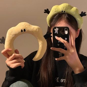New cartoon 2024 autumn and winter funny plush hairband