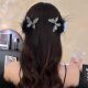Autumn and winter fashion butterfly light luxury hair accessories head clip feather duckbill clip 2025 new high-end hair clip back headwear