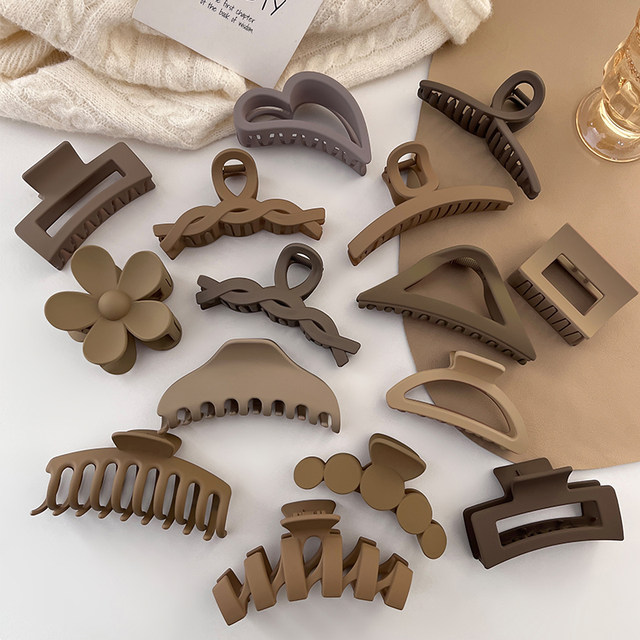 Large size grab clip women 2025 new high-end style back head shark clip summer temperament hair clip hair clip hair clip hair clip hair clip hair clip hair accessories