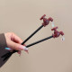 Faucet dripping hairpin for women new Chinese style wooden hairpin headdress horse face skirt hairpin retro creative ancient style funny woman