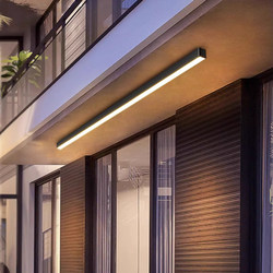 Outdoor Waterproof Sunroom Ceiling Light Villa Balcony Terrace Strip Ceiling Light Corridor Aisle Outdoor Eaves Light