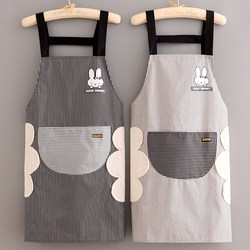 New Women's Apron Waterproof and Oil-Proof for Home Kitchen Cooking Korean Style Fashionable Catering Work Clothes Apron