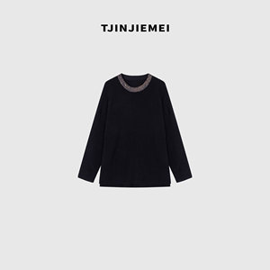 T井姐妹【珠恋】设计感精致100美丽诺羊毛毛衣TX2509-2408