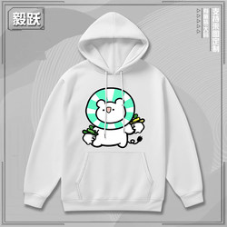 Dance Maimai Music Game Merchandise Hoodie with Fleece Lining, Anime Style Casual Autumn and Winter Jacket for Teenagers