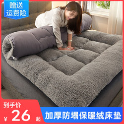Thickened Lamb Wool Mattress Pad, Soft Cushion for Home Use, Bed Pad, Tatami Mat, Special for Rental Apartments, Single Bed for Student Dormitory