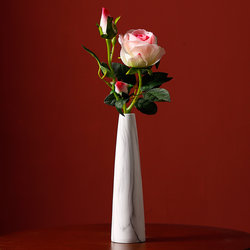 ins Elegant Dining Table Decorations, High-End Niche Single Rose Vase, Living Room Flower Arrangement, Simple and Modern
