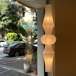 Noguchi Isamu Vintage Pendant Light Japanese Wabi-Sabi Style Clothing Store Window Decoration Light Loft Villa Rice Paper Pendant Light