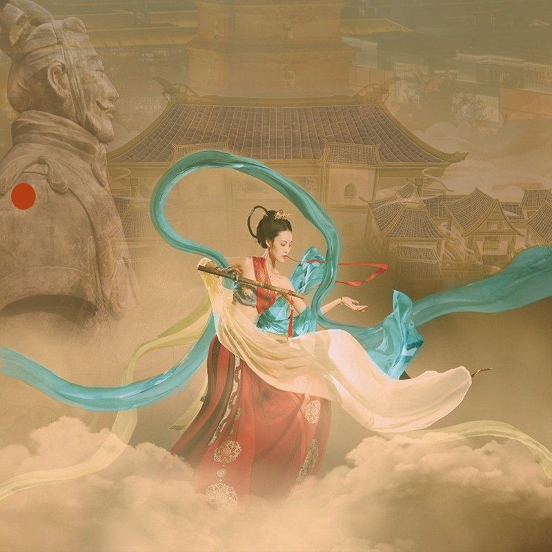 西安3天2晚跟团游始皇兵马俑大唐不夜城华清宫西安博物院汉服体验