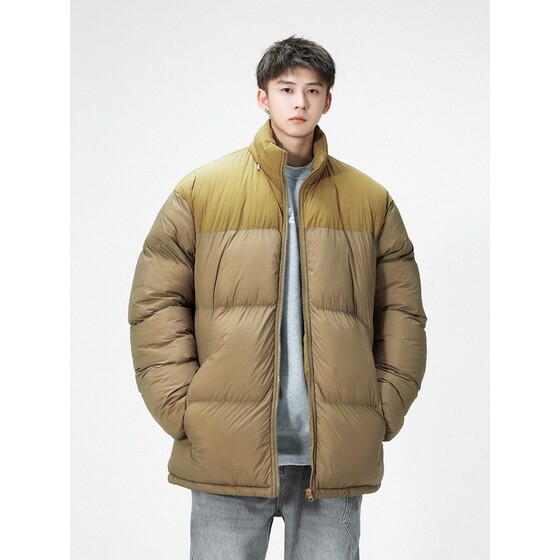 
National trend men's winter thickened fashionable sports and leisure warm thermal storage couple's stand-up collar warm jacket