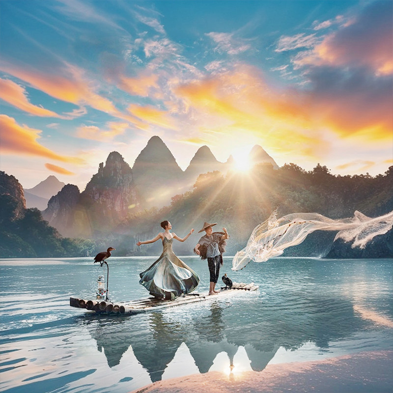 【含高铁】10人小团广西桂林龙脊阳朔梯田旅游4天3晚跟团游纯玩游