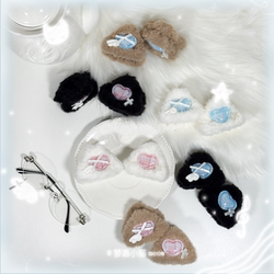 Dreamy Cat Sweetheart Cat Ear Plush Hair Clip 3D Cute Girly Side Hairpin for Loose Hair Japanese and Korean Style Adorable Hair Accessory