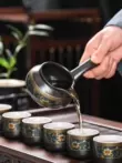 Bộ trà lười uống tại nhà, ấm trà chống bỏng, tách trà Kung Fu bằng gốm, hiện vật pha trà bán tự động mài đá bộ tách trà cao cấp Trà sứ