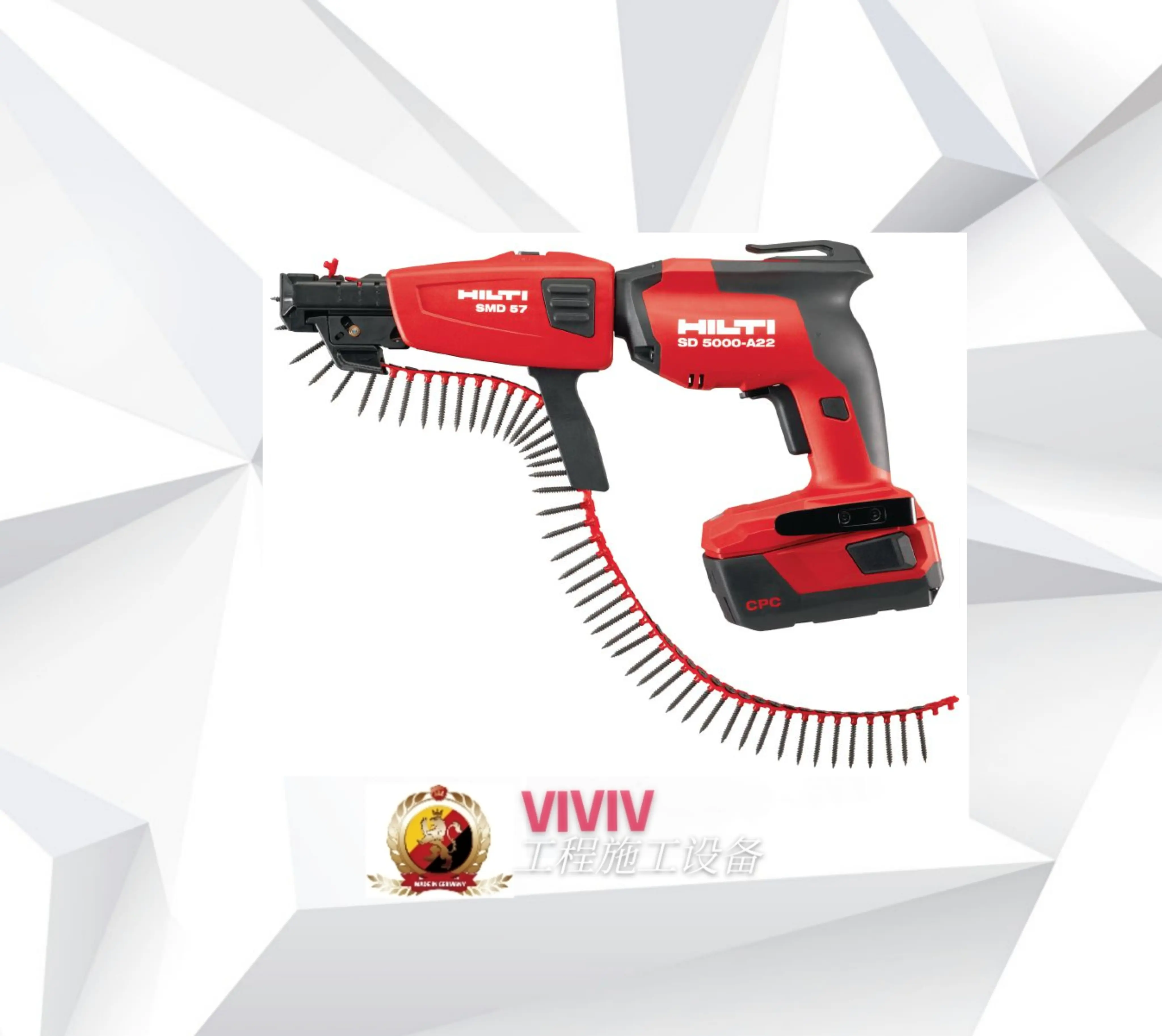 HILTI SD 5000-A22+SMD 57 CORDLESS DRYWALL SCREWDRIVER