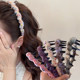 Beautiful high skull top wavy hairband for women wearing daily hair crushing hair band 2025 new hairpin washing headdress