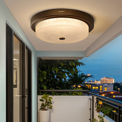 New Chinese-Style Balcony Light, Outdoor American-Style Ceiling Light, Bedroom Villa Entrance Outdoor Eaves Waterproof and Insect-Proof Sensor Light