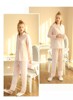Spring And Autumn Pajamas Women's Pure Cotton Thin Long-sleeved Sweet Temperament Homewear Set | Scattered floor parkway
