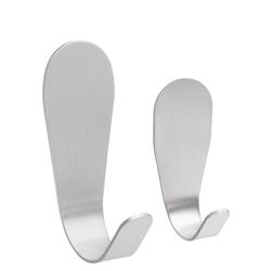 Stainless steel hook strong j self-adhesive hanging load-bearing wall sticky hook behind the door kitchen with glue nail-free hook