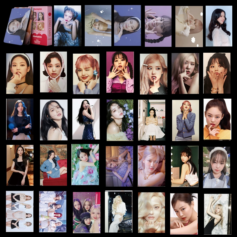 Blackpink Postkart - Jennie, Lisa, Jisoo, Rose - Resmi Kpop