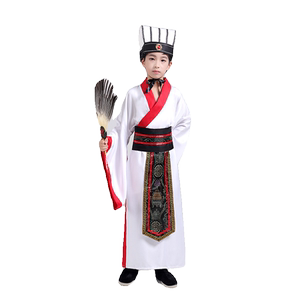 Romance of the Three Kingdoms children's ancient costume Hanfu Zhuge Liang Liu Bei Guan Yu Zhang Fei Cao Cao Textbook Drama Taoyuan Three Ethics
