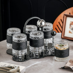 Glass Cup Set for Home Use 2026 New Model High Aesthetic Water Cups and Teapot Set for Living Room Entertaining with a High-End Feel