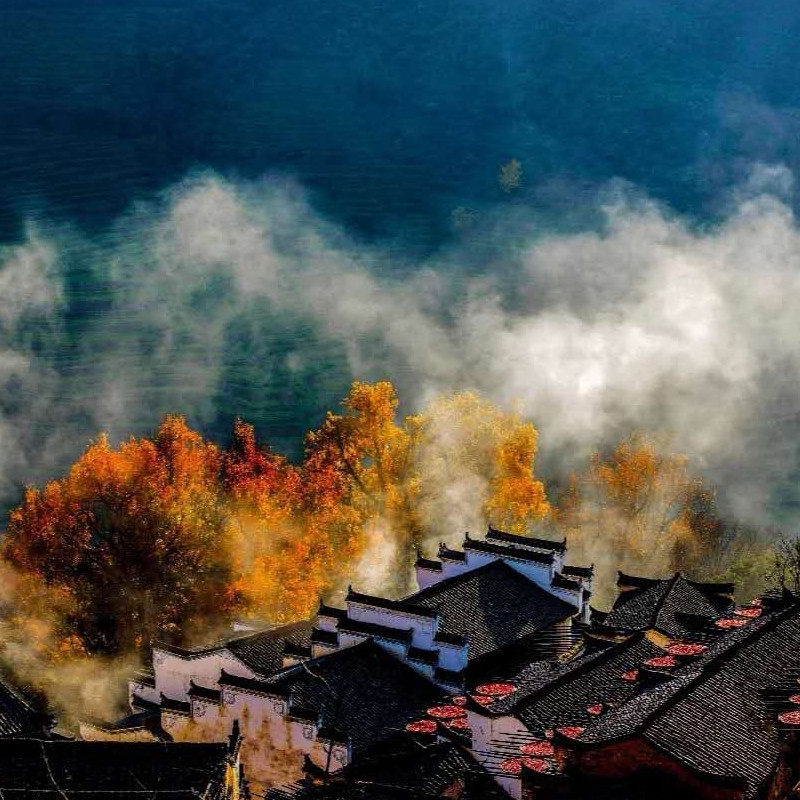 婺源篁岭半日游网红晒秋梯云古村婺源油菜花摄影当地纯玩跟团游