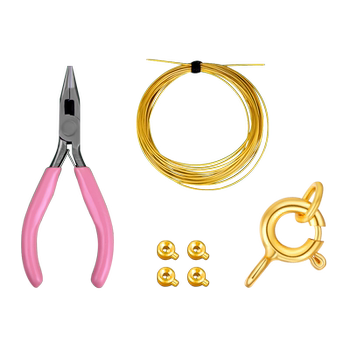 Special thread for threading pearls and DIY materials for buckles