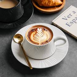 Coffee Cup and Saucer Set, High-End, Exquisite, Light Luxury, Afternoon Tea Ceramic Cup, Artistic Mug, Milk Cup, Simple