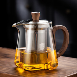 Weisheng Thickened Glass Tea Infuser with Tea-Water Separation, Stainless Steel Filter, New High-End Tea Set