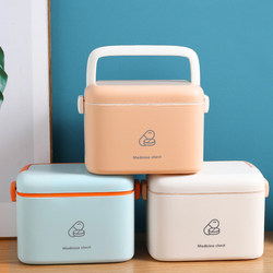 Medicine Box for Home Use, Large Capacity, Extra-Large Medicine Box, Medicine Classification, Medicine Storage Box, Portable, Small Size for Company Use