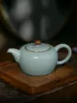 Ru sứ ấm trà nồi đơn có thể được giữ kích thước nhỏ handmade gốm cổ Ru lò Jingdezhen men ngọc hộp quà tặng bộ trà binh tra su 