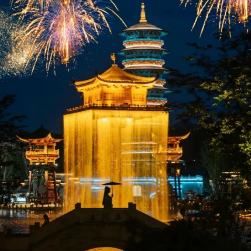 周末婺源周边旅游推荐婺女洲夜景+打铁花+三清山女神峰2日游