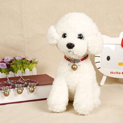 Bell Teddy Collar Extra Loud for Medium-Sized Dogs, Small Dogs, Cats, Pomeranian, Halter Collar for Dogs and Pets