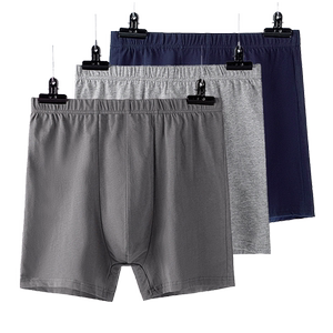 Pure cotton underwear men's flat -corner trousers Middle -aged and elderly tier -up pants elderly increased size loose shorts dad dad