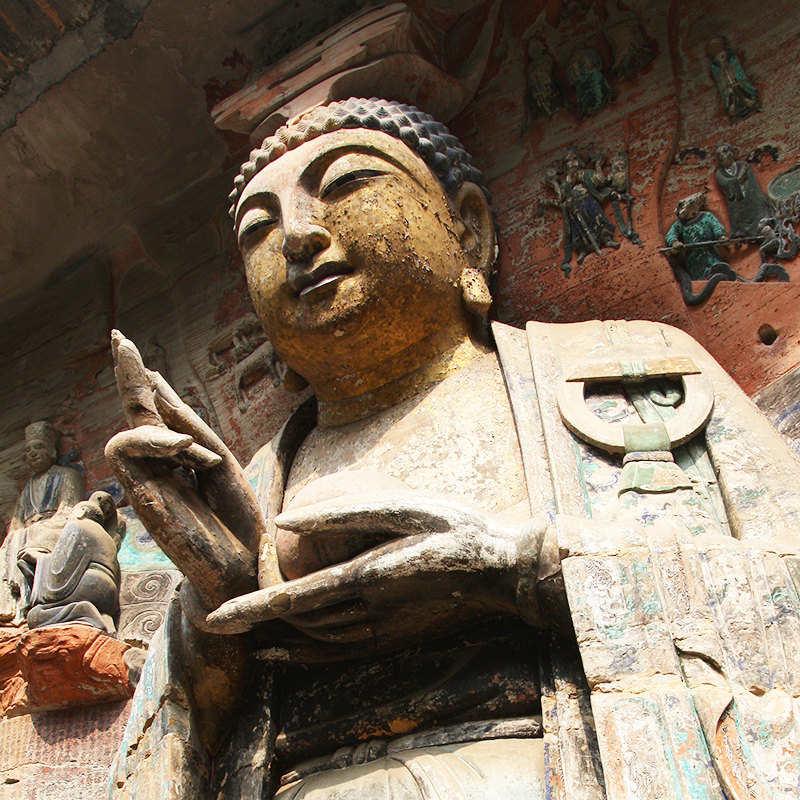 重庆大足石刻一日游宝顶山北山石刻古镇纯玩小团门票包车跟团旅游