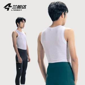 
Lampada 2024 Spring New Hygroscopic Heat-Sinking Men's Vest Road Car Close-fitting Thin Four-Pin Six-Seam Wound Shirt