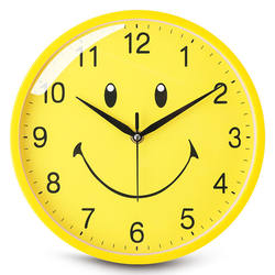 Fashionable Modern Wall Clock for Living Room and Bedroom, Silent Clock, Children's Cartoon Home Use, Simple and Creative