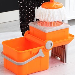 Mop Handle for Home Use, Rotating Universal Mop Bucket, Automatic Water-Wringing Lazy Mop Bucket